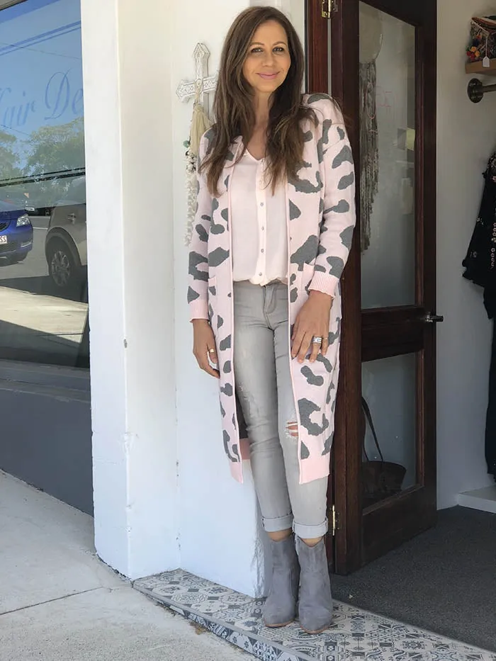 Wild Thing Pink Longline Cardi