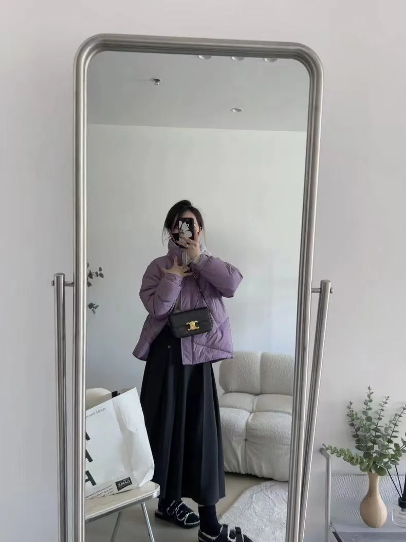 Winter wool pleated skirt