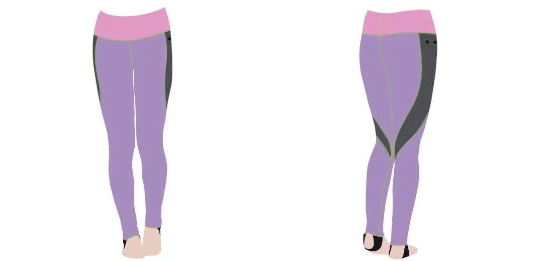 WOMEN&#39;S CUSTOM SNORKEL STIRRUP SWIM LEGGING
