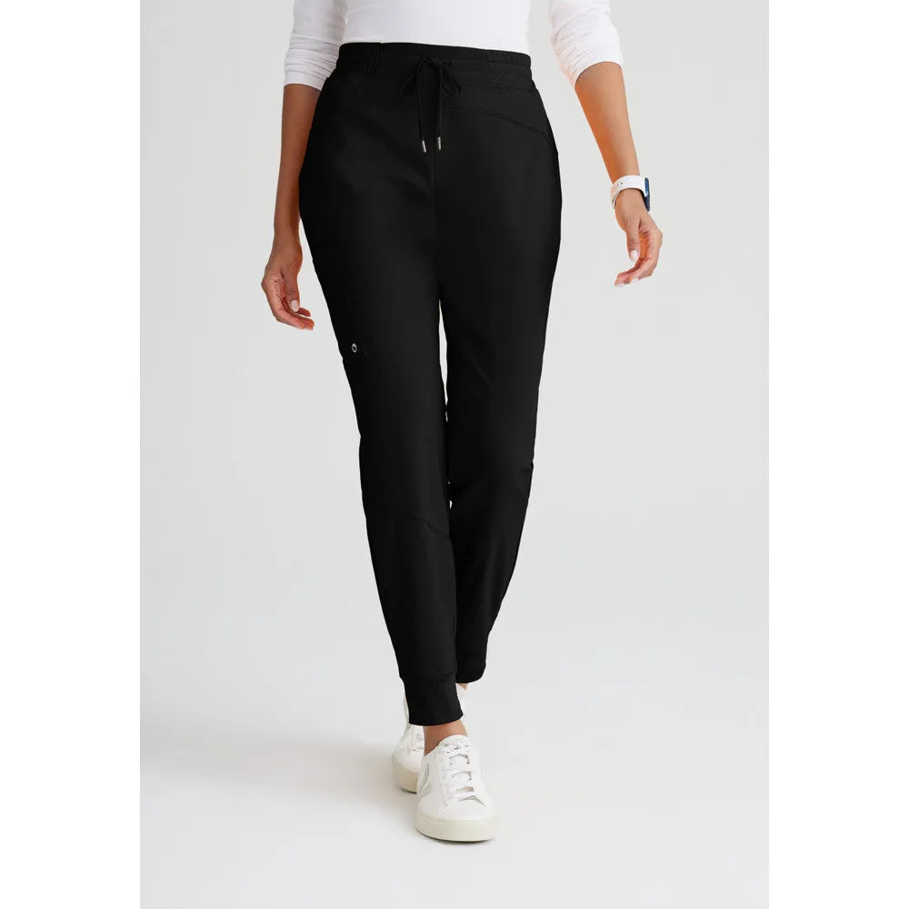 Women's Boost Jogger Scrub Pant - Barco One Collection / Color - Black / Fit - Regular / Sizes - XS, S, M, L, XL, 2XL, 3XL by Barco Uniforms