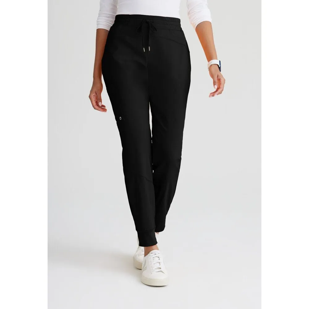 Women's Boost Jogger Scrub Pant - Barco One Collection / Color - Black / Fit - Regular / Sizes - XS, S, M, L, XL, 2XL, 3XL by Barco Uniforms