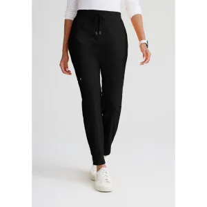 Women's Boost Jogger Scrub Pant - Barco One Collection / Color - Black / Fit - Regular / Sizes - XS, S, M, L, XL, 2XL, 3XL by Barco Uniforms