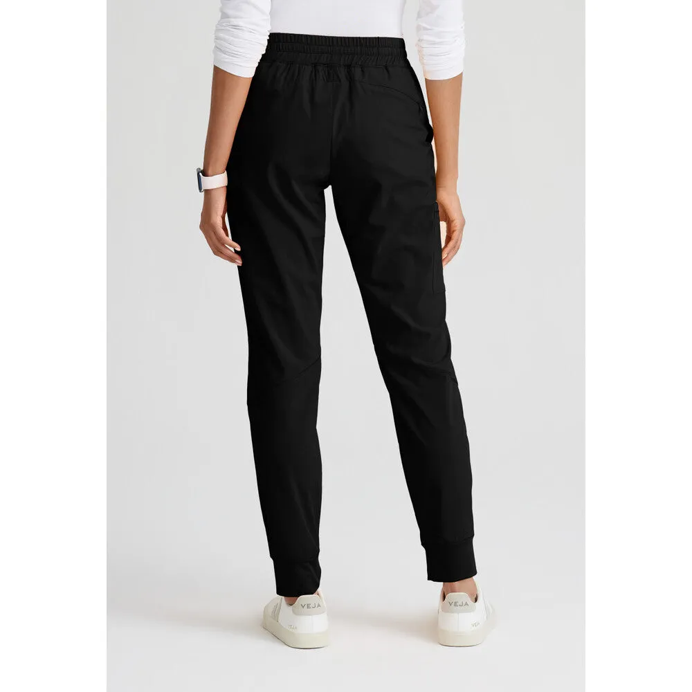Women's Boost Jogger Scrub Pant - Barco One Collection / Color - Black / Fit - Regular / Sizes - XS, S, M, L, XL, 2XL, 3XL by Barco Uniforms