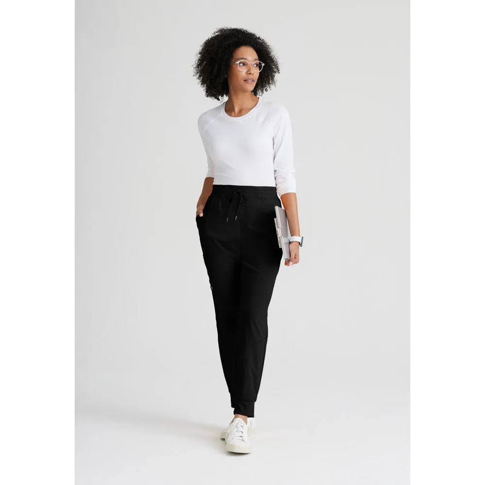 Women's Boost Jogger Scrub Pant - Barco One Collection / Color - Black / Fit - Regular / Sizes - XS, S, M, L, XL, 2XL, 3XL by Barco Uniforms