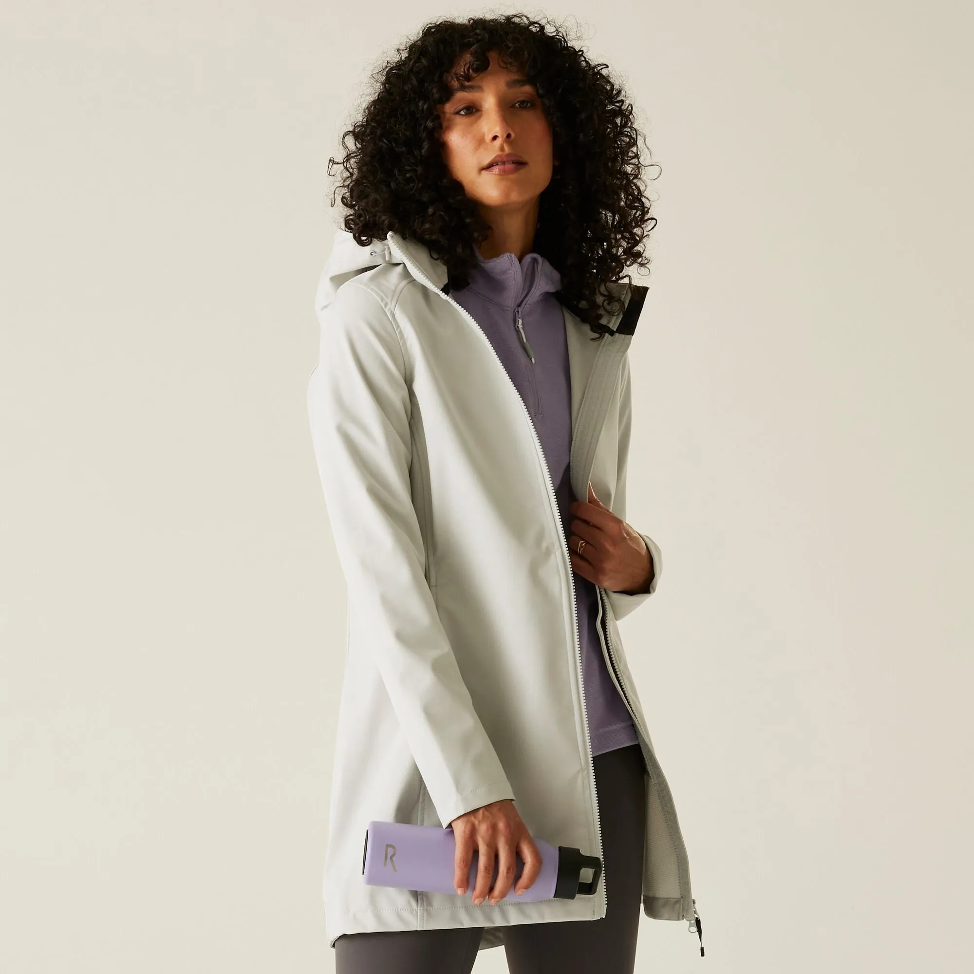 Women's Carisbrooke Softshell Jacket | Oyster Mushroom Wisteria