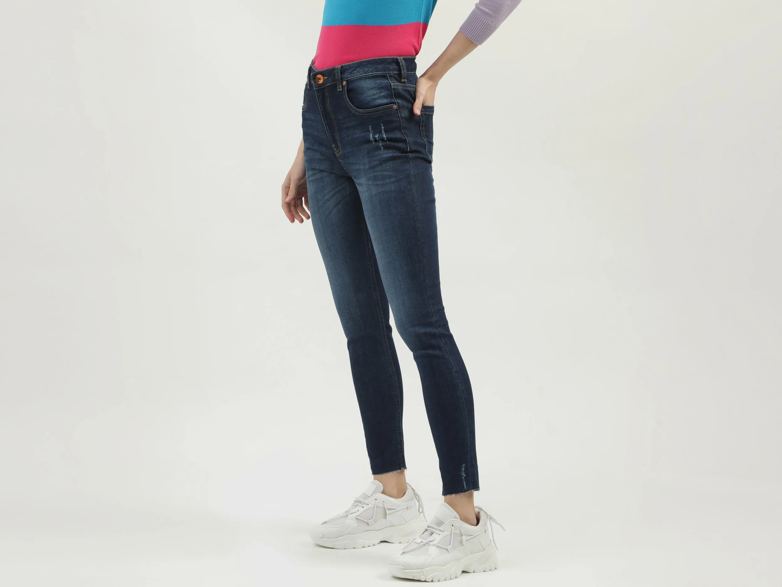 Women's Solid Skinny Fit Jeans