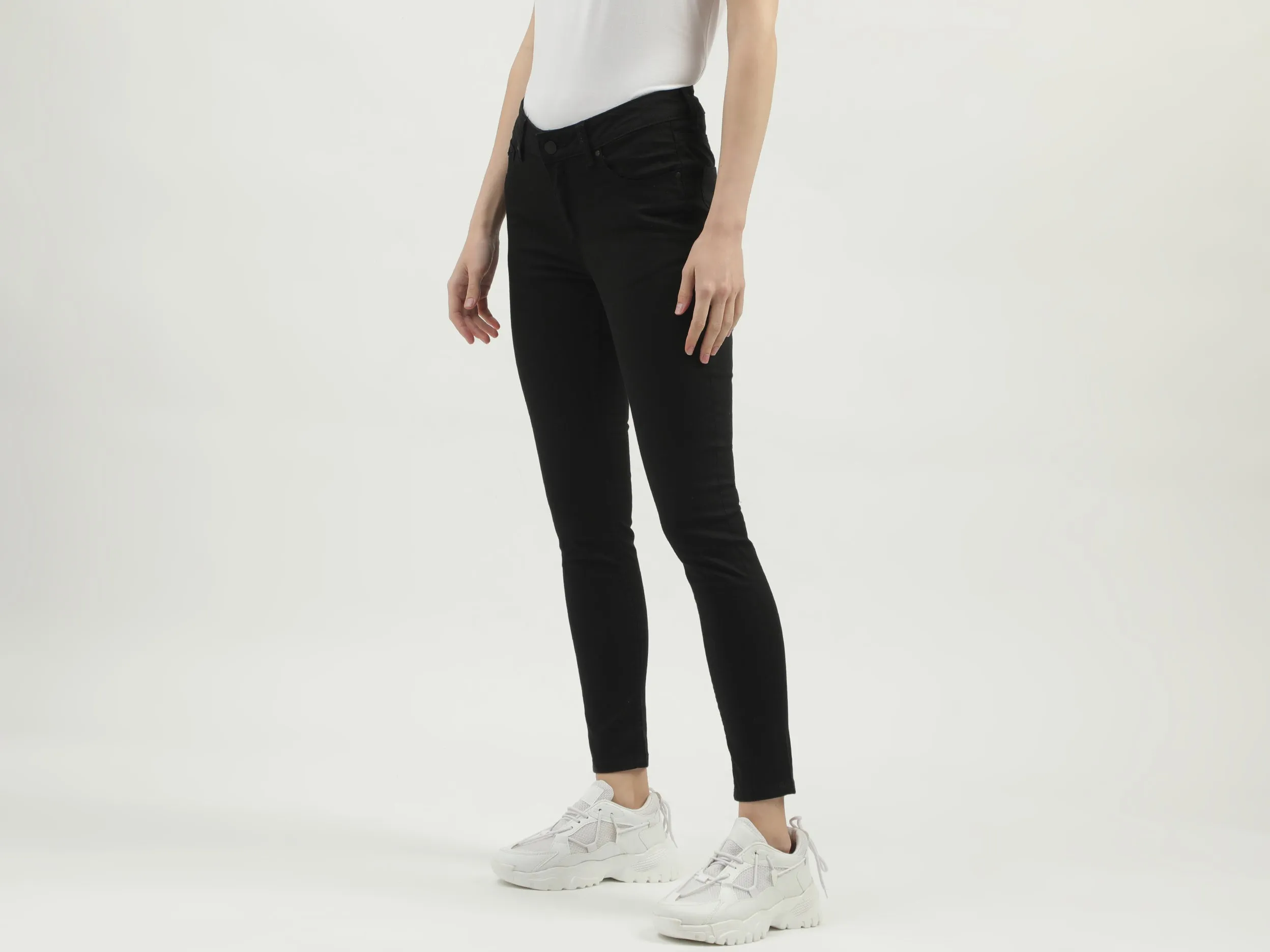 Women's Solid Skinny Fit Trousers