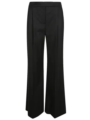 Wool blend trousers