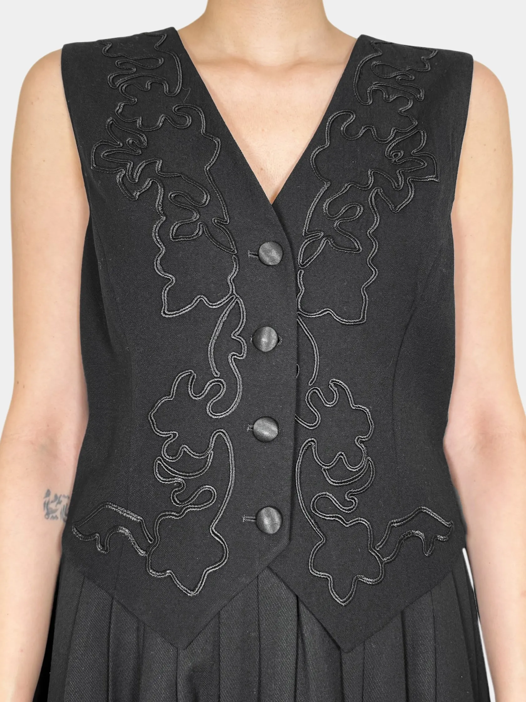 Wool Embroidered Vest