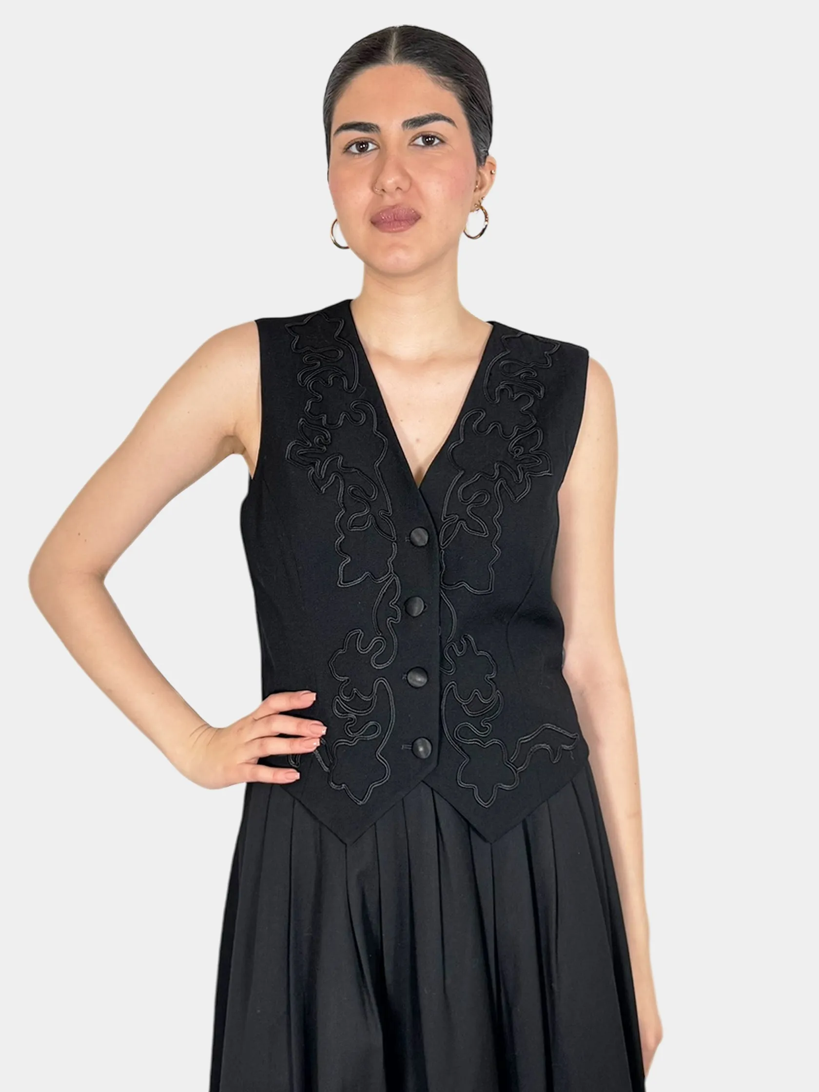 Wool Embroidered Vest