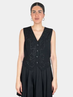 Wool Embroidered Vest