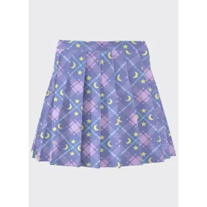 Y2K Pleated Skirt with Inner Lining and Zipper Closure Total Length 18.5